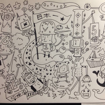 白黒絵