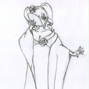 らくがき　花魁　神崎蘭子