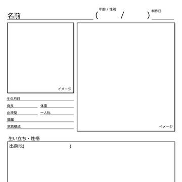 設定のテンプレート
