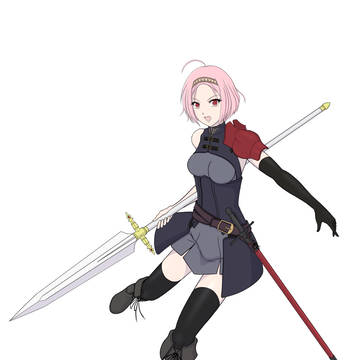 オリジナル　軽装女騎士(ランサー)