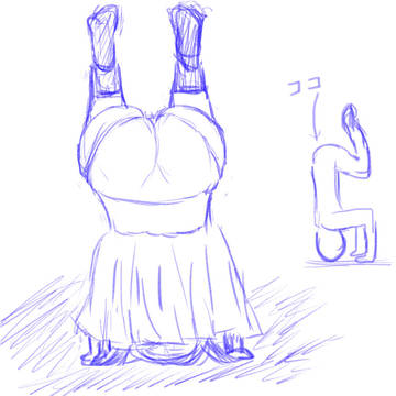 三点倒立について