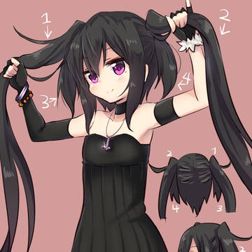 ノートちゃんの髪型