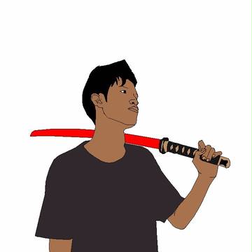 man with a sword