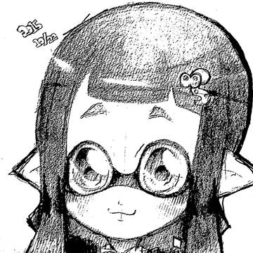イカガール落書き