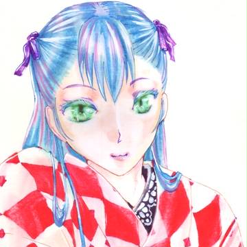 オリジナル和服少女