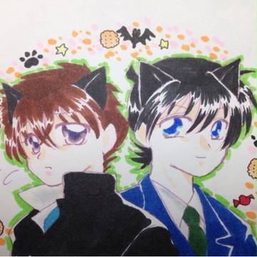 ハッピーハロウィン《ケモ耳快斗&新一》