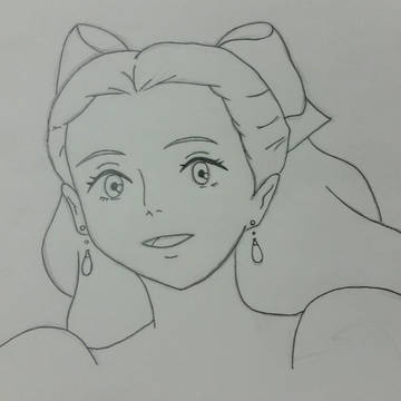 鼻歌マーニー(線画から色塗り)