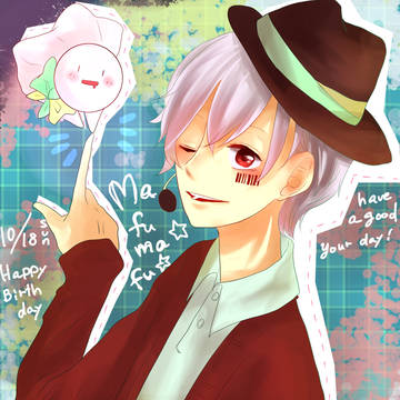 まふまふさん　誕生日記念イラスト