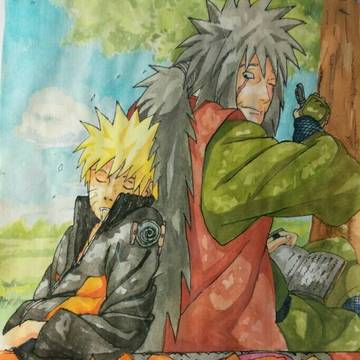 Naruto and Jiraya
