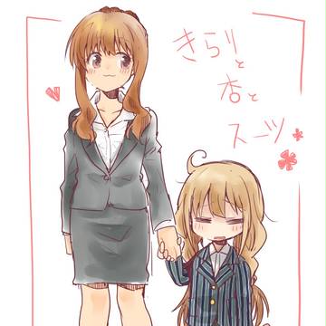 きらりと杏とスーツ
