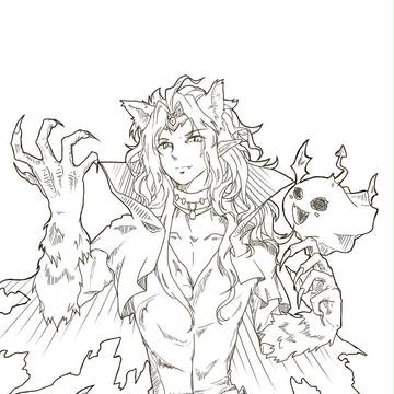 ロードと堕ルシの落書き