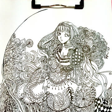 {禪繞風}月亮的女兒