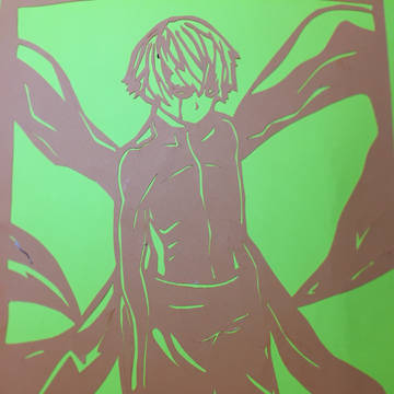 金木研「切り絵で作ってみた 2」