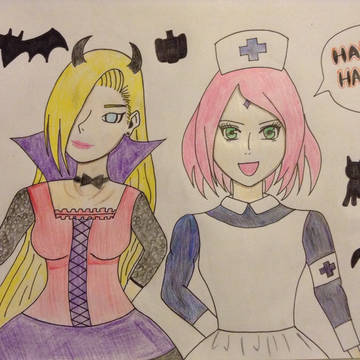 サクラ×いの ハロウィン