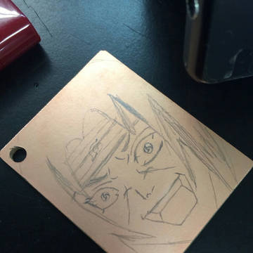 エッチング下書き。