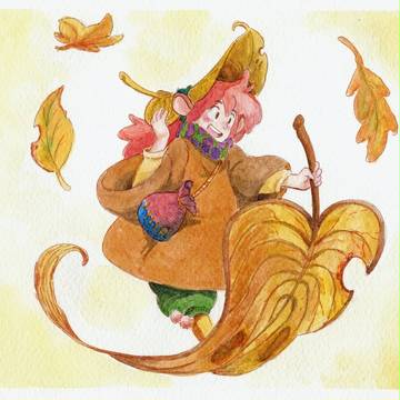 Falling leave Fairy