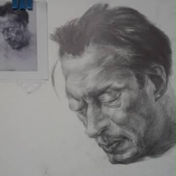 pencil art a man
