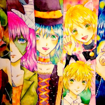 ハロウィン　キャラ集合