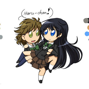 Free! MakoHaru Genderbend!