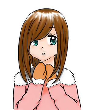 ミトン手袋の女の子