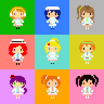 ラブライブ！　Snow halation 　ドット絵
