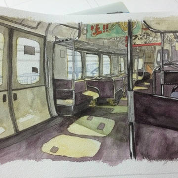 電車の中