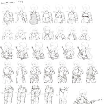 合理に女騎士甲冑らくかき
