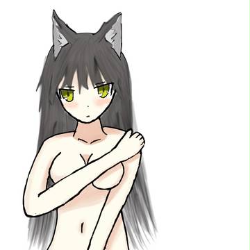 （半トレス）黒狐娘