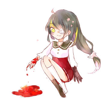 笑っているの少女