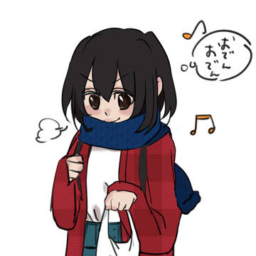 おでんを買う川内
