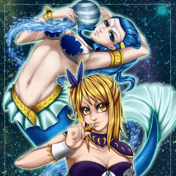Lucy Heartfilia and Aquarius