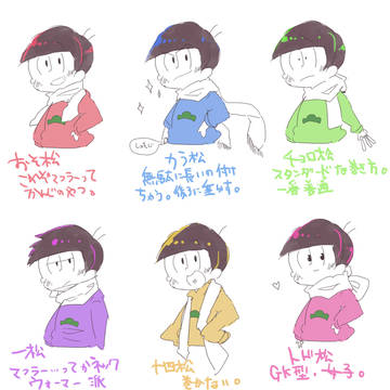 マフラーの巻き方考えた。
