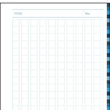 ヲタ用システム手帳リフィル「200字詰め原稿用紙」（サンプル）