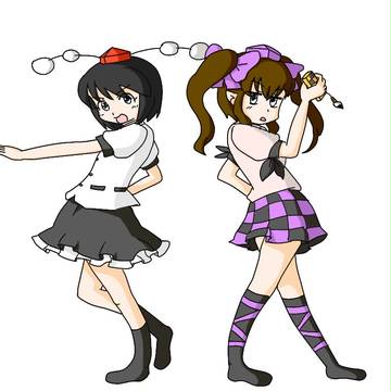 毎日東方（４７９日目）　ふたりは烏天狗！（カラー版）