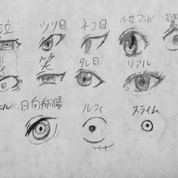 イ目トレ 色んな目を描いてみよう！をやってみよう！