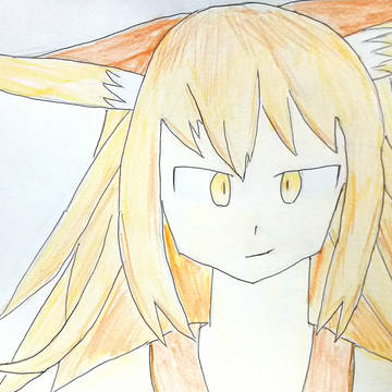 祟狐狼ちゃん描きました