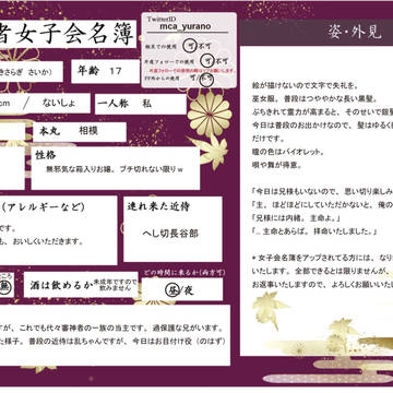 審神者会名簿