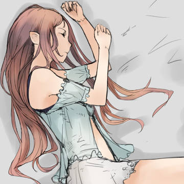 寝てる子