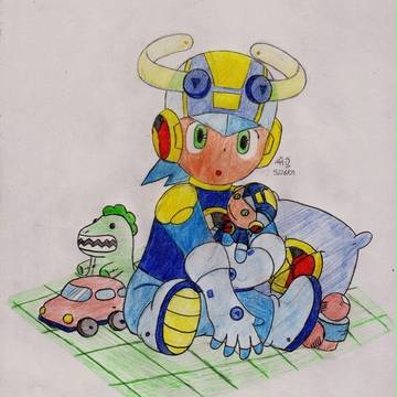 赤ちゃんだった頃のロックマンjr