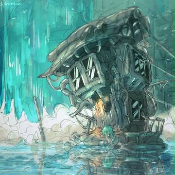流水区