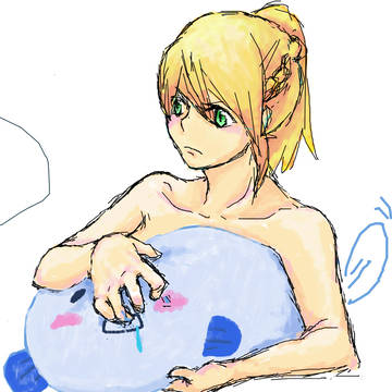 おさかなさんと共同絵