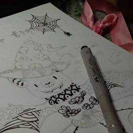 蝙蝠先生-插畫過程