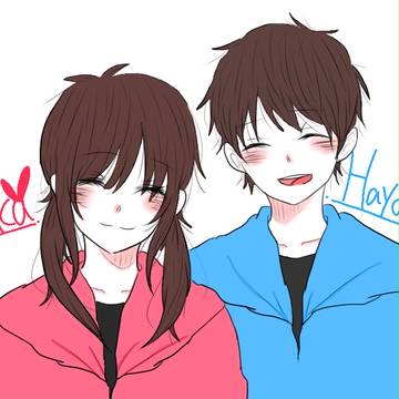 友達カップル描かせていただいた!