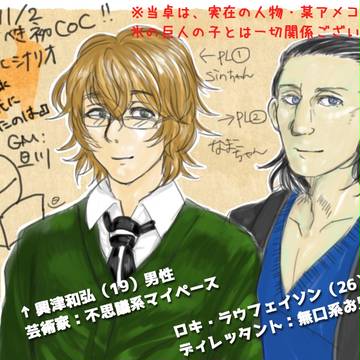【CoCセッション】『堕ちた先に在ったのは』ログ【※ネタバレ有】