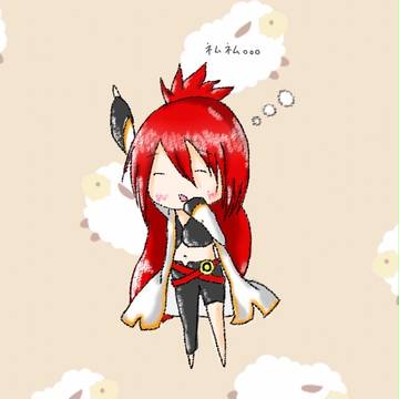 あくびをするエリシス