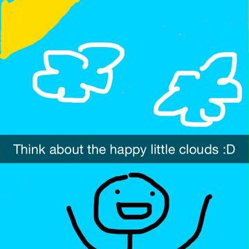 Happy little clouds