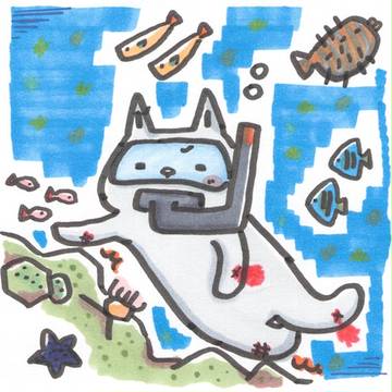 沖縄シュノーケリングで流血