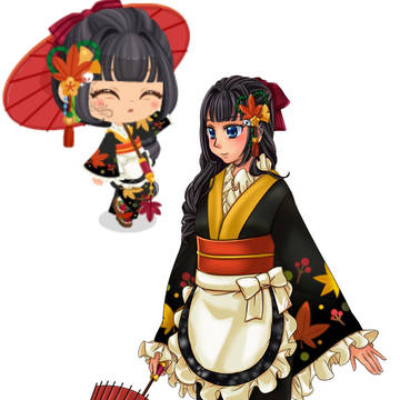 LINE PLAY 秋季和服造型