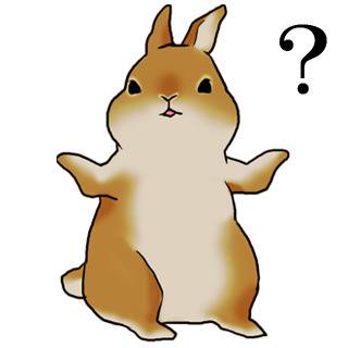 むかつくうさぎスタンプ作ってみた
