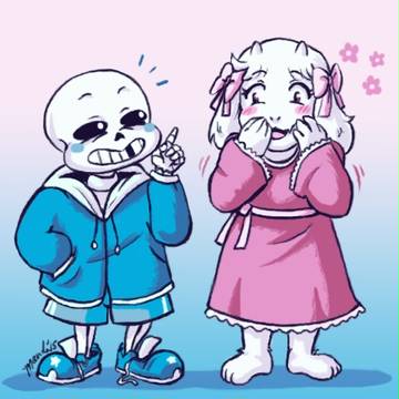Child Sans and Toriel